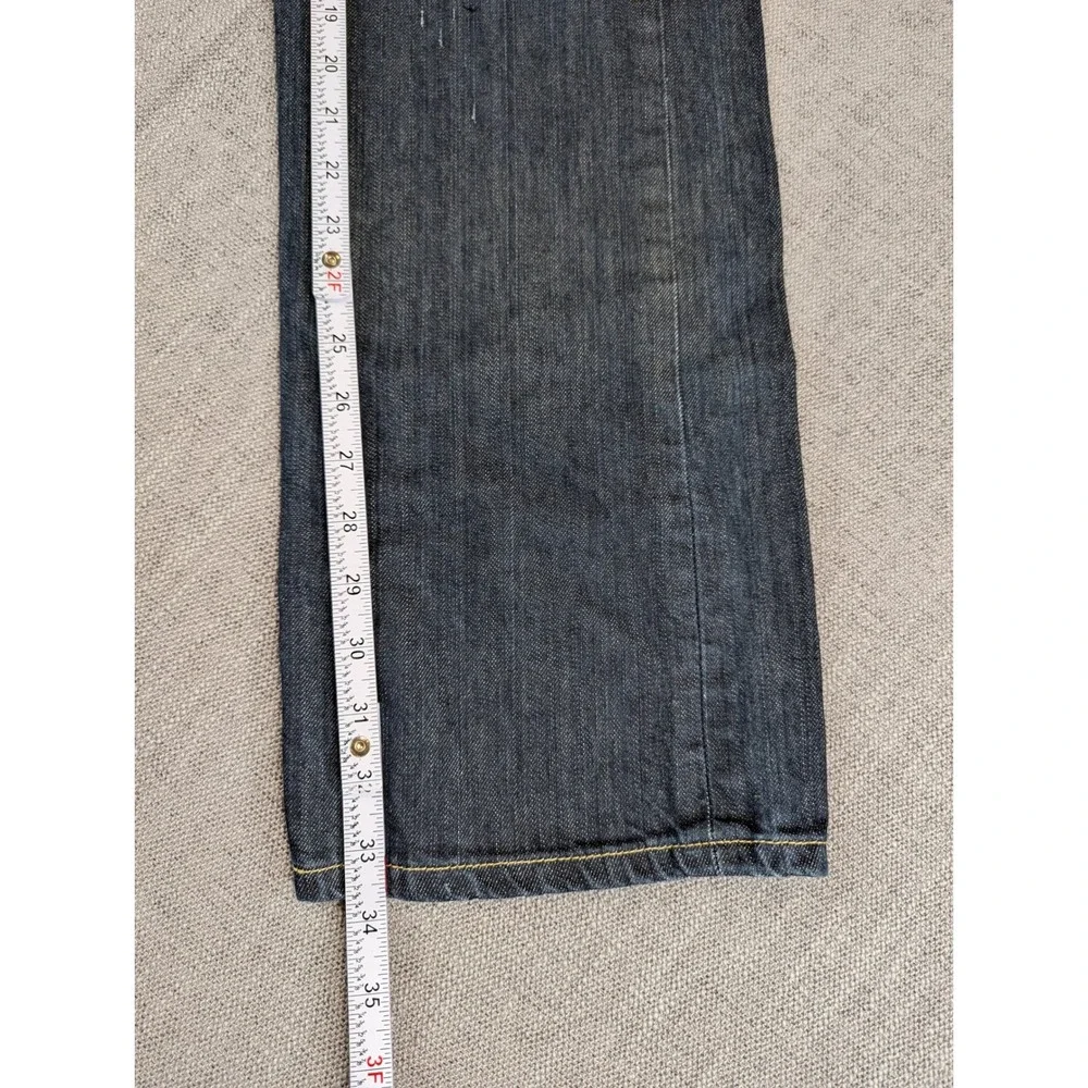 Levis 501 Jeans Mens Sz 33 (31x34) Blue Dark Wash Straight Fit Denim Button Fly